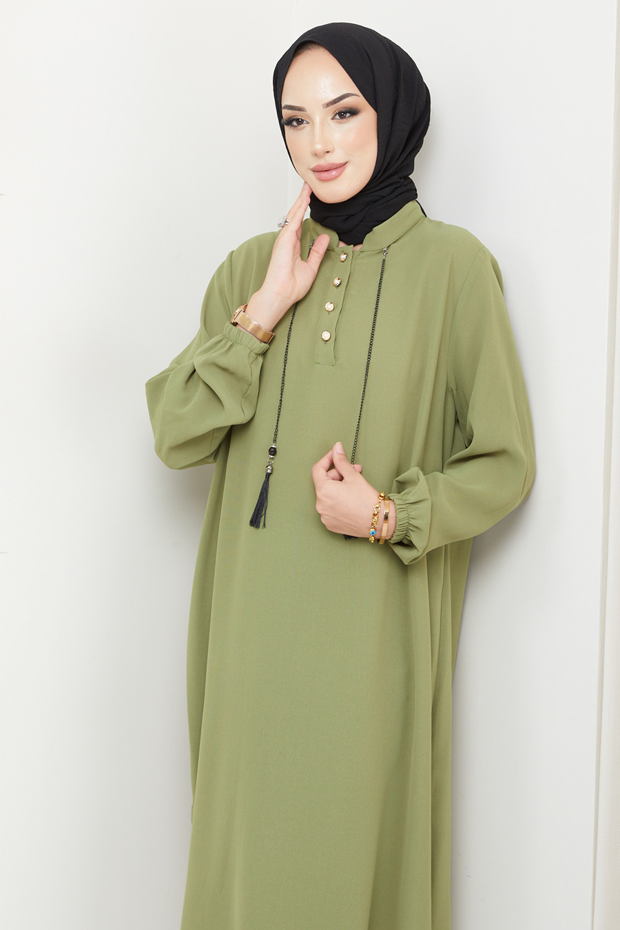 TUNIC - OIL GREEN 